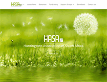 Tablet Screenshot of huntingtons.org.za